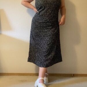 OLD NAVY black and white cami maxi dress, size M